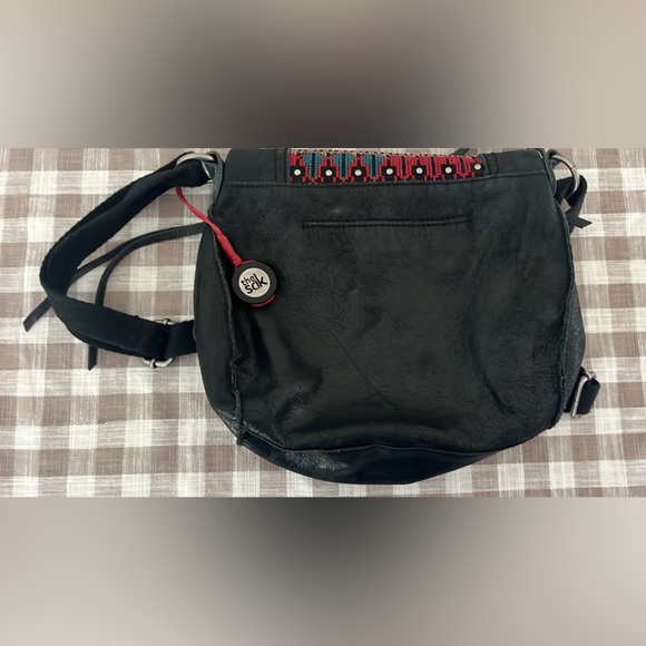 The Sak Black Leather Crossbody Bag - Picture 4 of 4